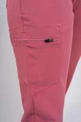Mauvewood Amara Three-Pocket Scrub Top and Lara Jogger Set
