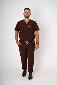 Cocoa Alex Three-Pocket Scrub Top and Leo Jogger Set