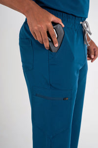 Essential Zac Jogger Scrub Pants - Carribean Blue
