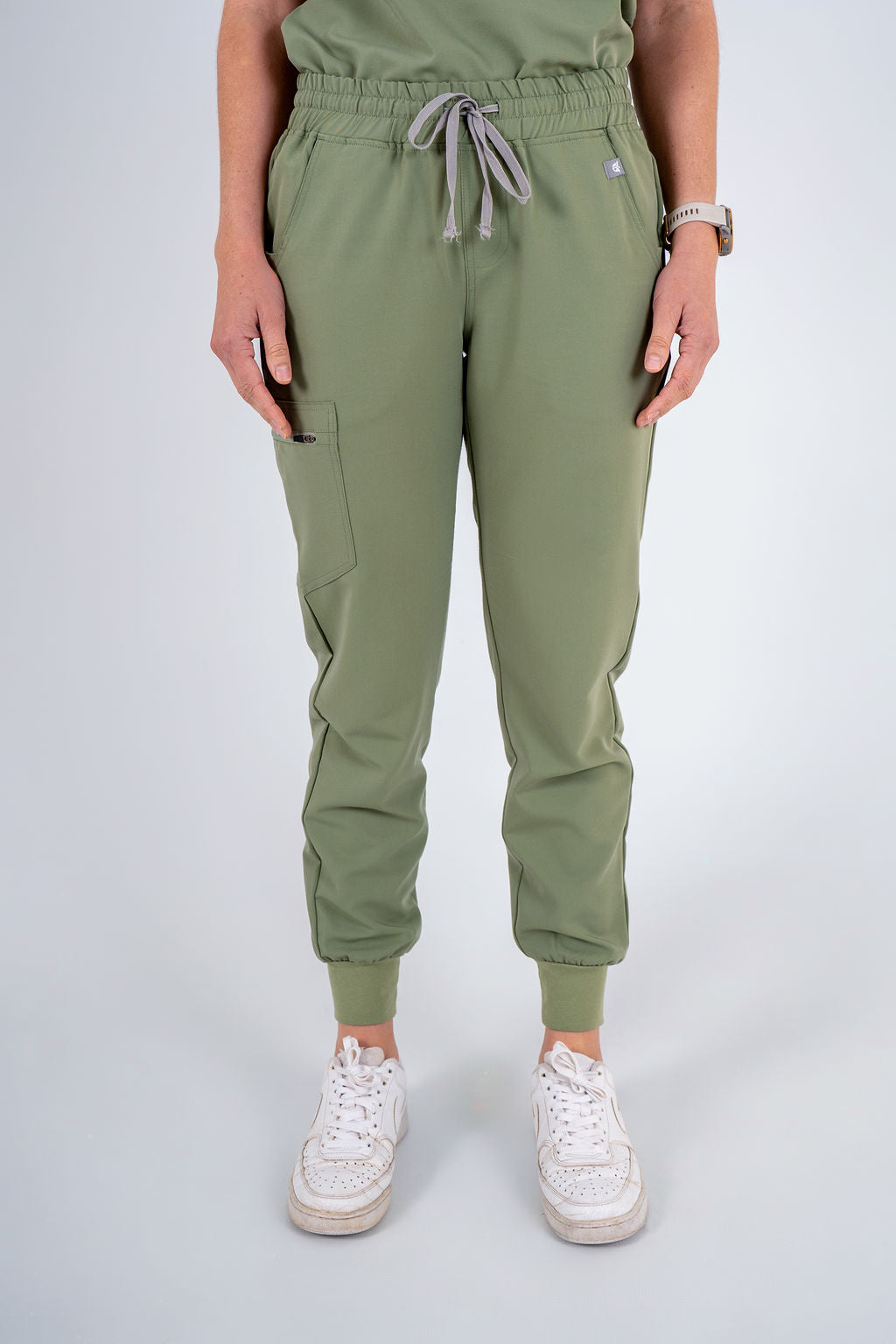 Essential Ava Jogger Scrub Pants - Jade