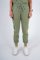 Essential Ava Jogger Scrub Pants - Jade