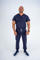 Essential Zac Jogger Scrub Pants - Navy