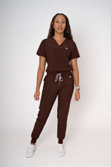 Cocoa Ella Three-Pocket Scrub Top and Eva Jogger Set