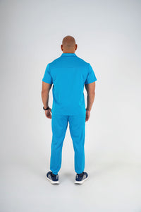 Matteo Three-Pocket Scrub Top and Neo Jogger Set - Peacock