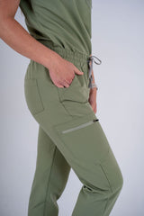 Essential Ava Jogger Scrub Pants - Jade