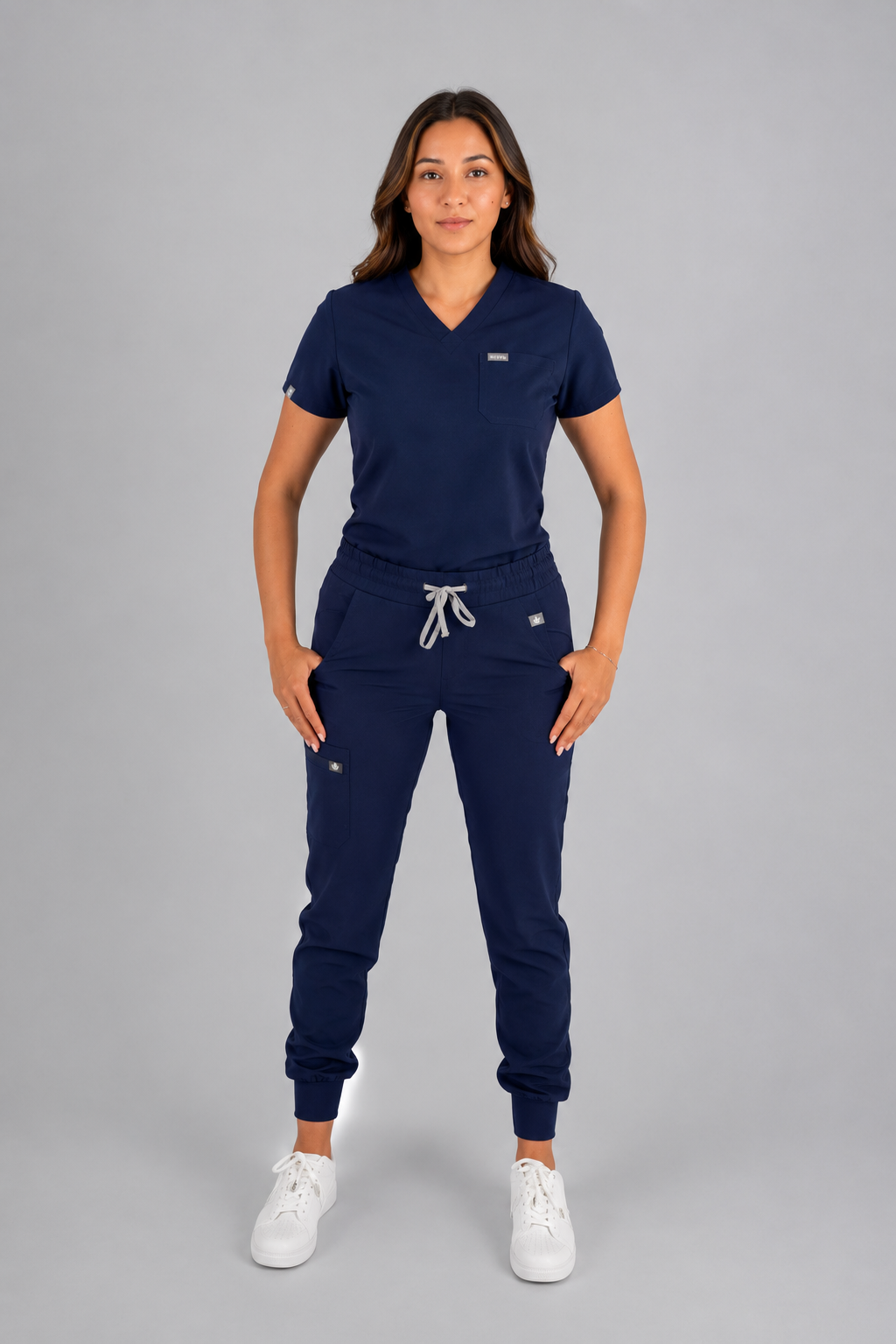 Essential Ava Jogger Scrub Pants - Navy