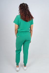 Surgical Green Amara Three-Pocket Scrub Top and Lara Jogger Set