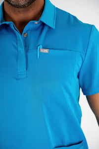 Matteo Three-Pocket Scrub Top and Neo Jogger Set - Peacock