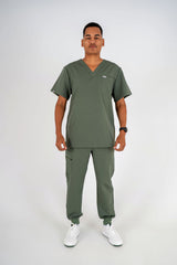 Essential Jack One-Pocket Scrub Top - Eucalyptus