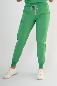 Moss Ella Three-Pocket Scrub Top and Eva Jogger Set