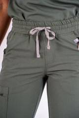 Essential Ava Jogger Scrub Pants - Eucalyptus
