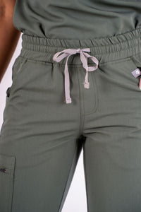 Essential Ava Jogger Scrub Pants - Eucalyptus