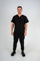 Essential Zac Jogger Scrub Pants - Black