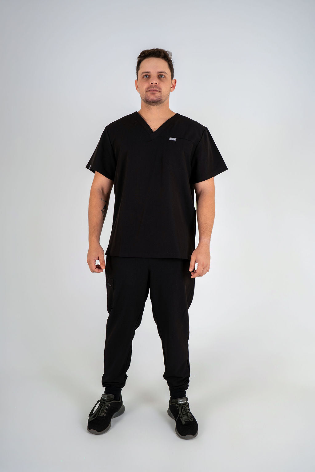 Essential Zac Jogger Scrub Pants - Black