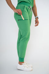 Moss Ella Three-Pocket Scrub Top and Eva Jogger Set