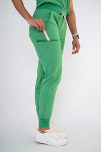 Moss Ella Three-Pocket Scrub Top and Eva Jogger Set