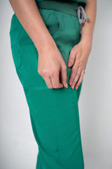 Foliage Ella Three-Pocket Scrub Top and Eva Jogger Set