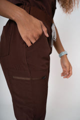 Cocoa Ella Three-Pocket Scrub Top and Eva Jogger Set