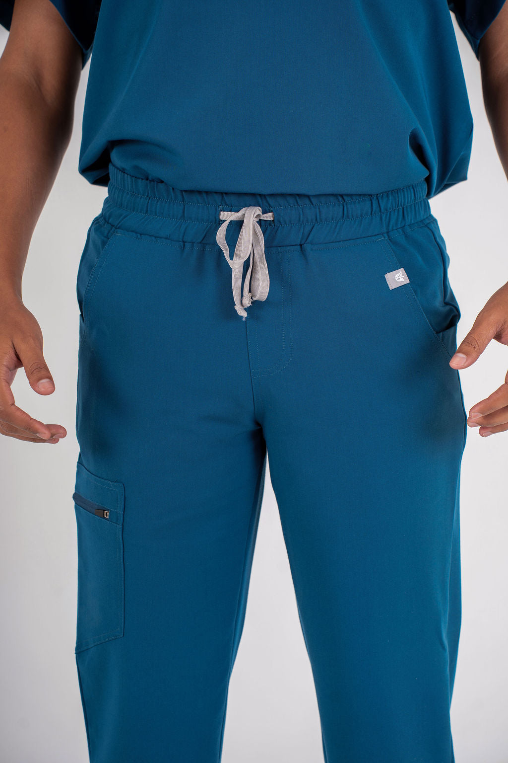 Essential Zac Jogger Scrub Pants - Carribean Blue