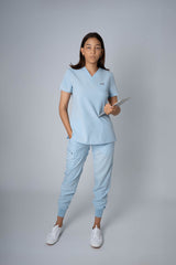 Seagull Ella Three-Pocket Scrub Top and Eva Jogger Set