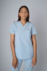 Seagull Ella Three-Pocket Scrub Top and Eva Jogger Set