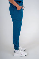 Essential Zac Jogger Scrub Pants - Carribean Blue