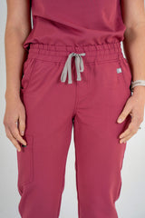 Essential Ava Jogger Scrub Pants - Grape