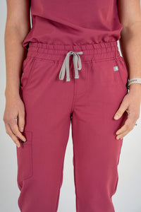 Essential Ava Jogger Scrub Pants - Grape