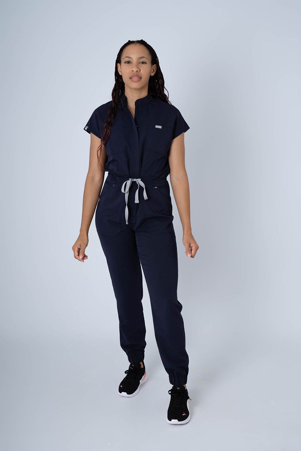 Essential Jude Scrub Jumpsuit - Navy