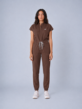 Mocha Essential Jude Scrub Jumpsuit