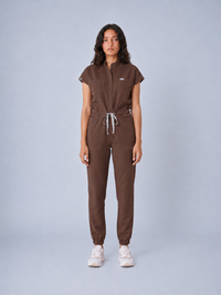 Mocha Essential Jude Scrub Jumpsuit