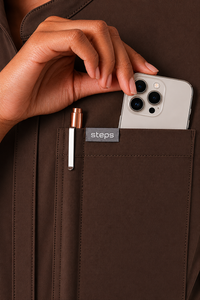 Mocha Essential Jude Scrub Jumpsuit