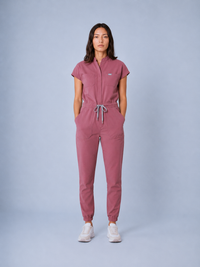 Essential Jude Scrub Jumpsuit - Mauve