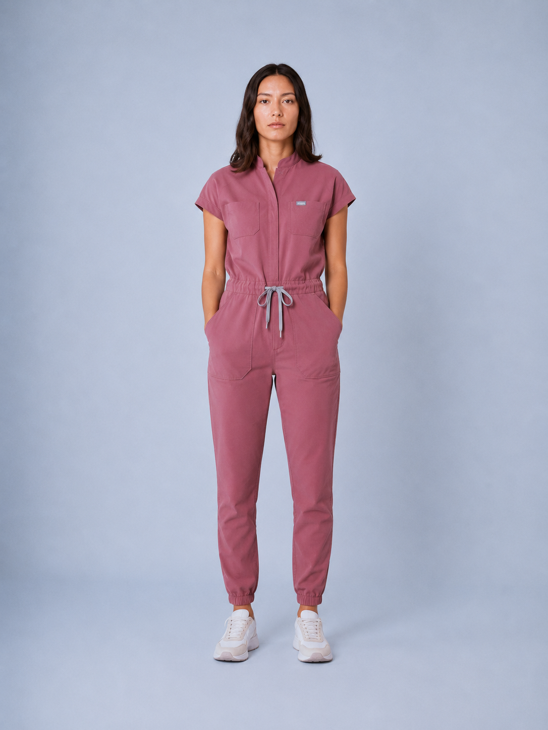 Essential Jude Scrub Jumpsuit - Mauve
