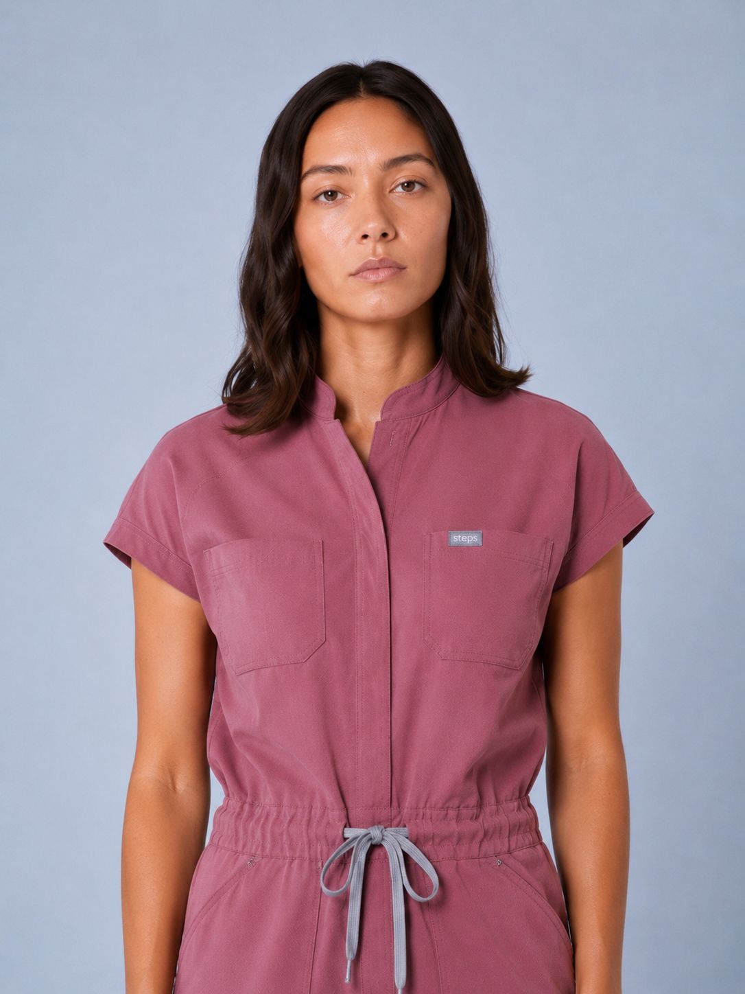 Essential Jude Scrub Jumpsuit - Mauve
