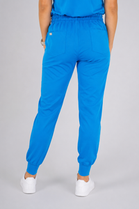 Amara Three-Pocket Scrub Top and Lara Jogger Set - Peacock
