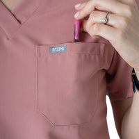 Core 2.0 Jane Three-Pocket  Scrub Top