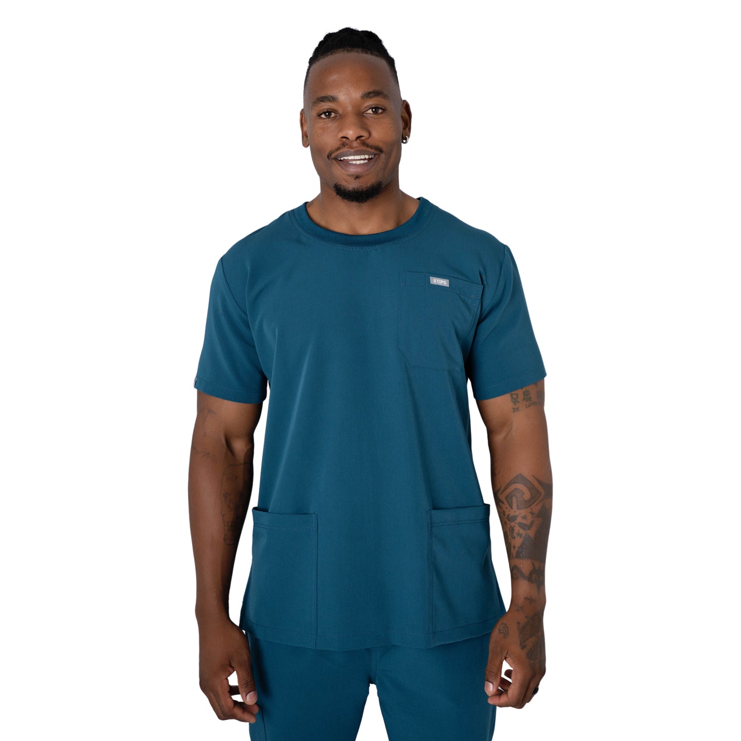 Core 2.0 Round-Neck Three-Pocket Scrub Top