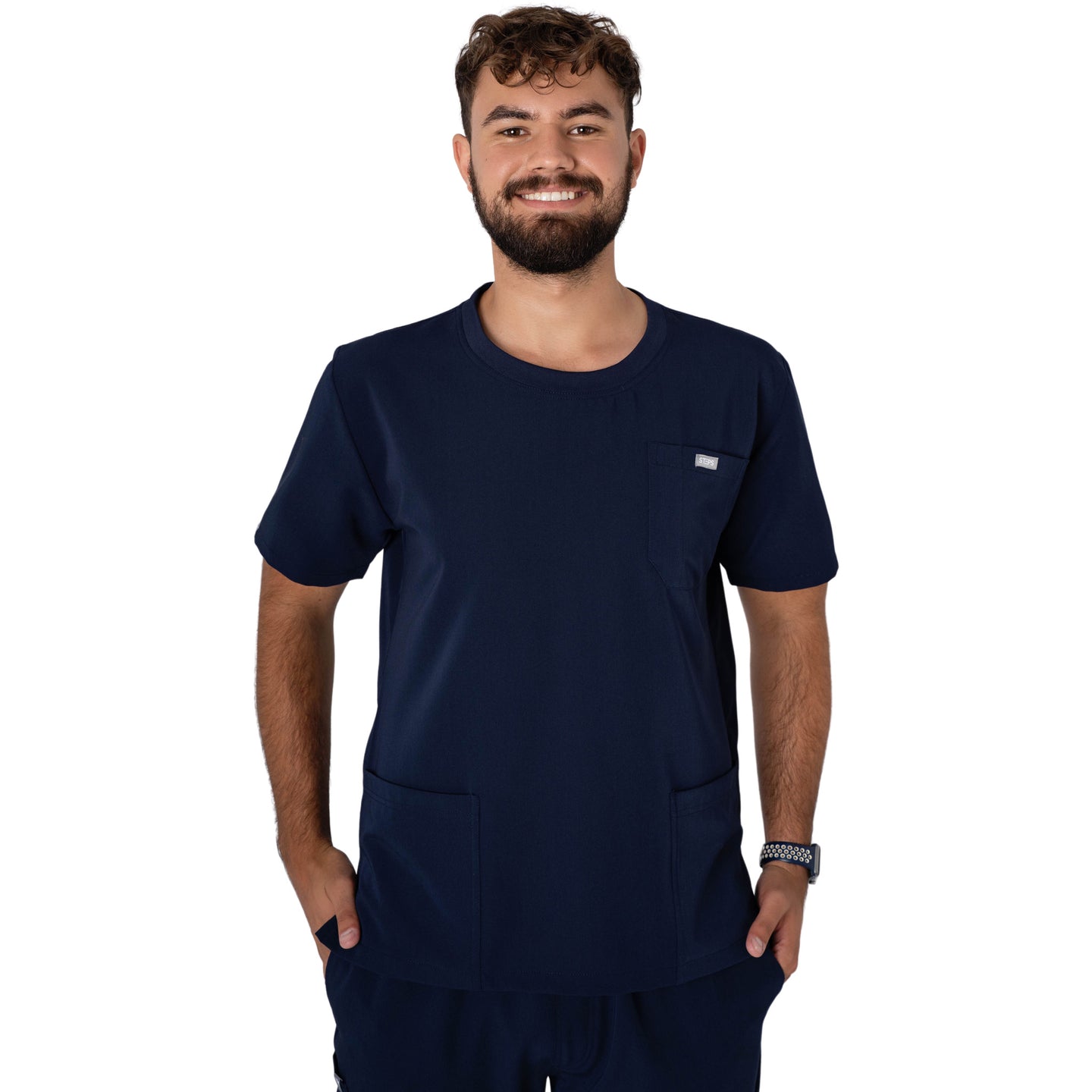 Core 2.0 Round-Neck Three-Pocket Scrub Top