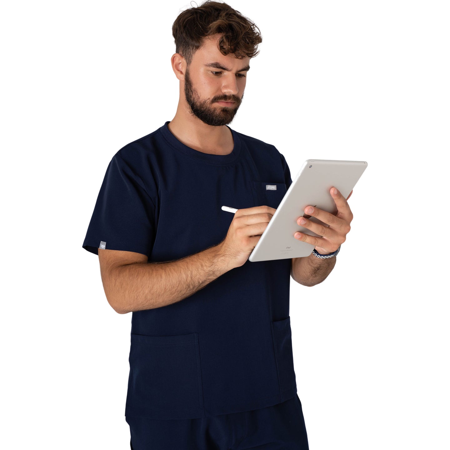 Core 2.0 Round-Neck Three-Pocket Scrub Top
