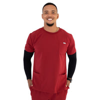 Core 2.0 Round-Neck Three-Pocket Scrub Top
