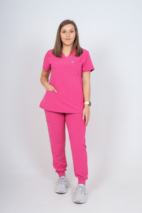 Very Berry Amara Three-Pocket Scrub Top and Lara Jogger Set