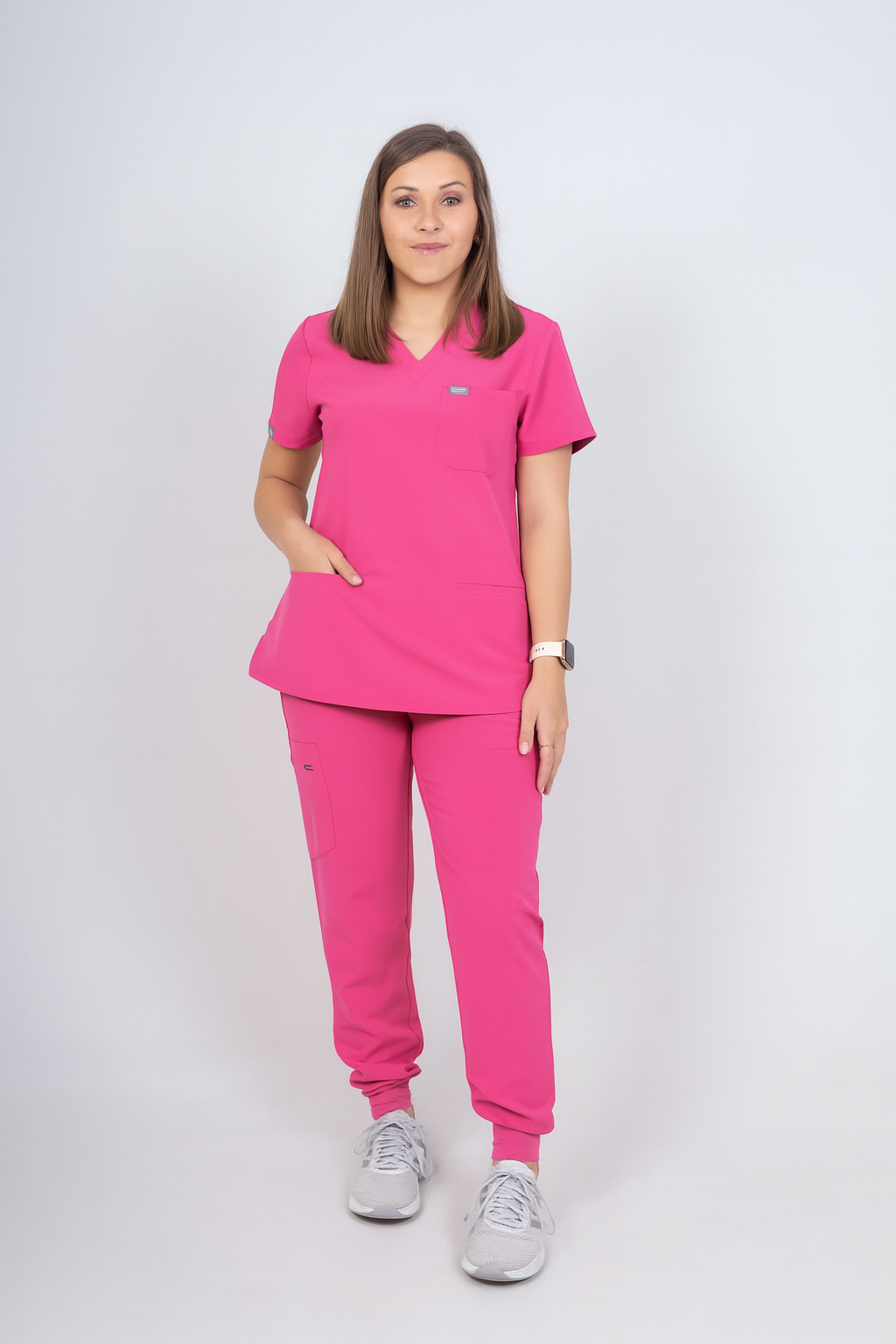 Very Berry Amara Three-Pocket Scrub Top and Lara Jogger Set