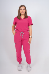 Very Berry Amara Three-Pocket Scrub Top and Lara Jogger Set