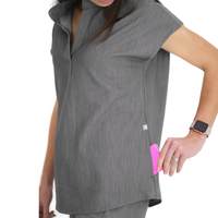 Core 2.0 Jude Mandarin Collar Two-Pocket Scrub Top