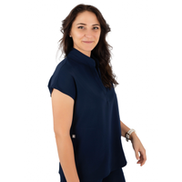 Core 2.0 Jude Mandarin Collar Two-Pocket Scrub Top