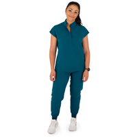 Core 2.0 Jude Mandarin Collar Two-Pocket Scrub Top