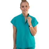 Core 2.0 Jude Mandarin Collar Two-Pocket Scrub Top