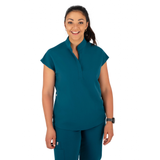 Core 2.0 Jude Mandarin Collar Two-Pocket Scrub Top
