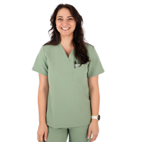 Core 2.0 Jane One-Pocket  Scrub Top